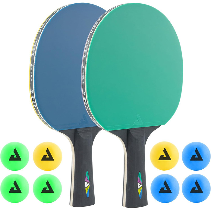 JOOLA Table Tennis Set - 2 Paddles & 8 Balls - Ideal for Families, Beginners & Pros