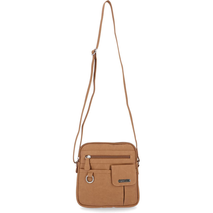 Сумка жіноча через плече MultiSac North South Mini Zip Around Hazelnut Brown