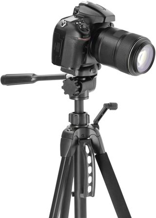 Триподальний штатив для камери та смартфона Hama Action 153 3D, регульована висота 60-153 см, 3-позиційна головка, чорний