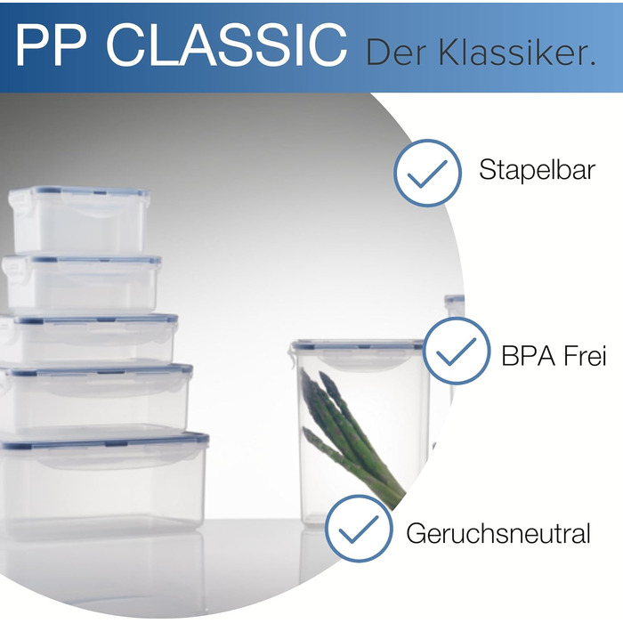 LocknLock PP CLASSIC Storage Box with Lid and Handles | 361 x 274 x 212 mm | 100% Airtight | Semi-transparent Storage Container | Storage Container with Lid for Household Items (16 L (Pack of 2))