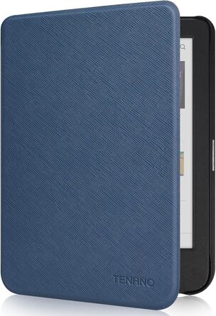 Чохол для електронної книги Tolino Shine Color/Shine 5(2024)/Shine 4(2022) & Kobo Clara Colour | BW | 2E, тонкий захисний чохол з авто-ввімкненням/вимкненням (Квітка) (Блакитний)