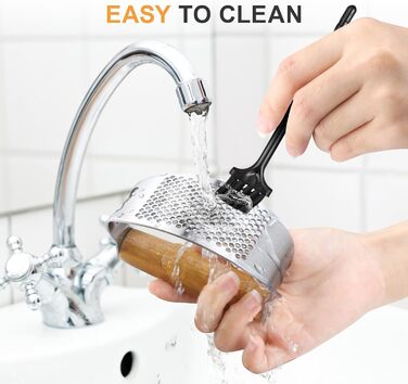 Пресс для часнику з нержавіючої сталі з важелем, дерев'яний ручка, прес для часнику, подрібнювач часнику, кухонний гаджет, легкий у чищенні