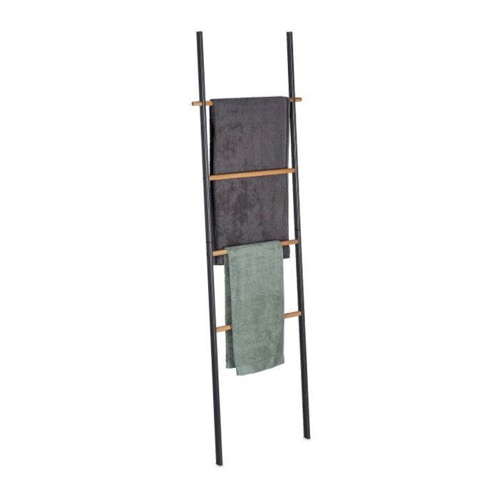 Relaxdays Towel Rail Wood & Metal
