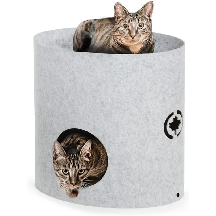 Кігтеточка-кіт-ліжко Owen XL - велика, сіра, 50 см | CanadianCat