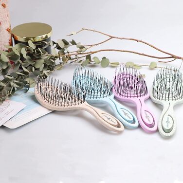 Гребінець для волосся Chiara Ambra без заплутування - для жінок та чоловіків - розпушувач для кучерявого та довгого волосся - екологічний розпушувач, гребінці - фіолетовий