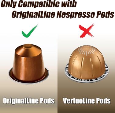 Підставка для капсул Nespresso OriginalLine Deco Brothers з кришталевого скла, прозора