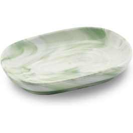 Керамічна мильниця з антиковзним покриттям, мильниця для мила, мильниця для ванної кімнати, душа та кухні (зелена)