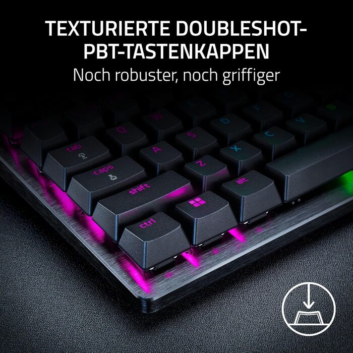 Клавіатура Razer Huntsman V3 Pro 60% - Механічна, Оптична, QWERTZ DE, Чорна