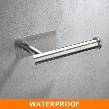 Тримач туалетного паперу Ibergrif без свердління, набір 5-в-1, 3 гачки для рушників, стійка для рушників, нержавіюча сталь, сріблястий, індустріальний стиль