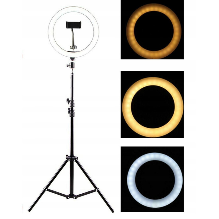 Кільцева LED-лампа 80 Вт + штатив 160 см та тримач для телефону