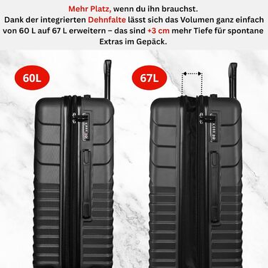 Валіза Cocoono Hartschalenkoffer велика ємністю 95-104 л з 8 колесами, поворот на 360°, ABS-пластик, TSA-замок, телескопічна ручка, сірий колір