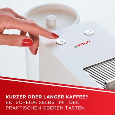 Еспресо-машина POLTI Coffea S15W, 0.85 л, білий колір