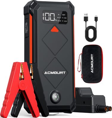 Powerbank для автомобіля Starthilfe 7000A 23800mAh (бензин/дизель) з LED ліхтарем
