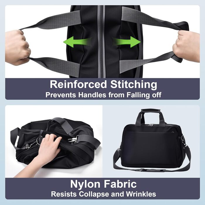 Органайзер для валізи 12 шт., водовідштовхувальний, для подорожей, сімейних поїздок, зберігання вдома (Чорний 1x косметичка + 1x дорожня сумка 20л A)