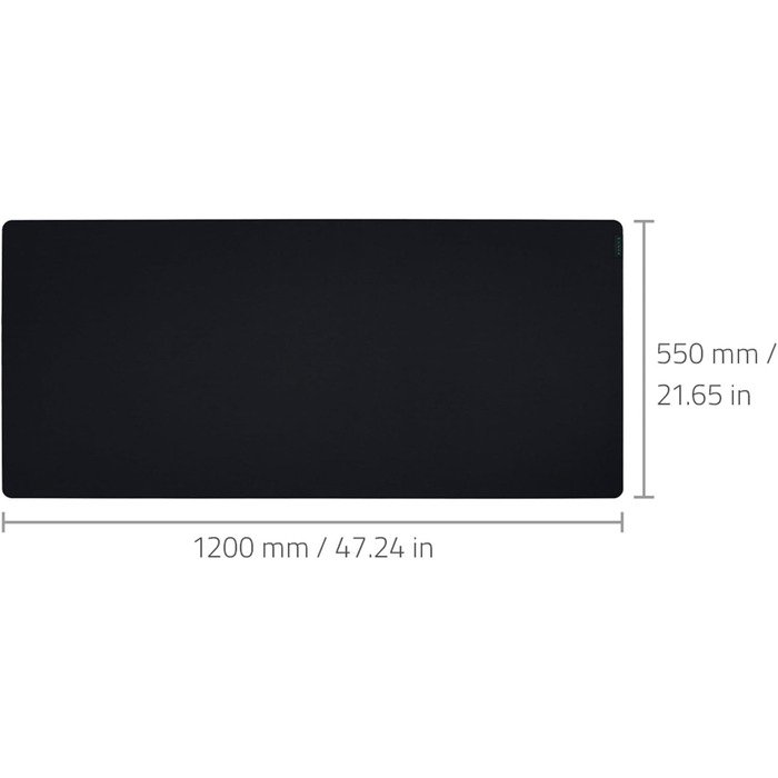 Ігровий килимок для миші Razer Gigantus V2 3XL (450 x 400 x 3 мм), текстурована мікротканина, протиковзке гумове покриття, чорний