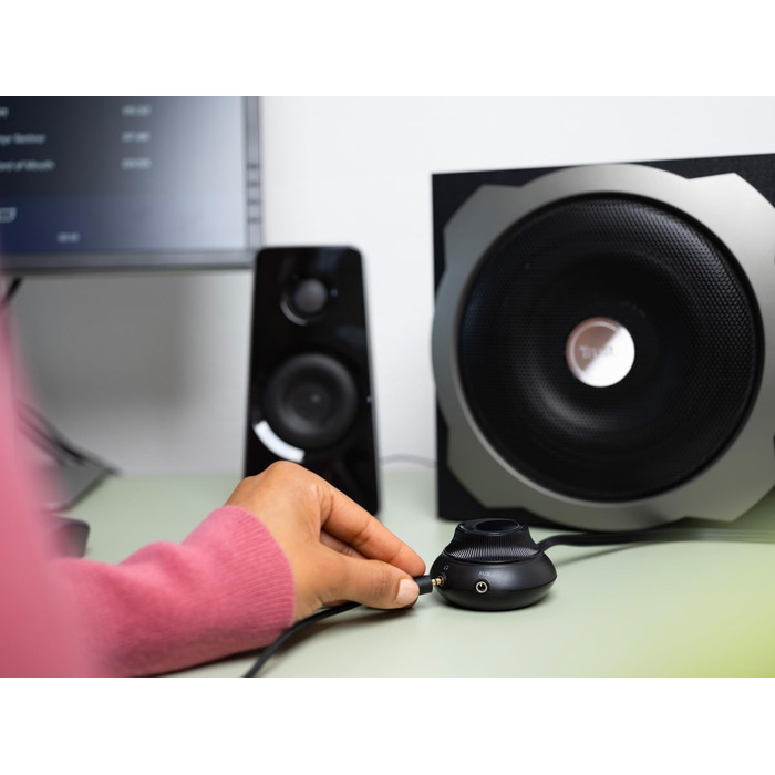 Акустична система Trust Tytan 2.1 - 120 Вт, чорний колір, з сабвуфером, для ПК