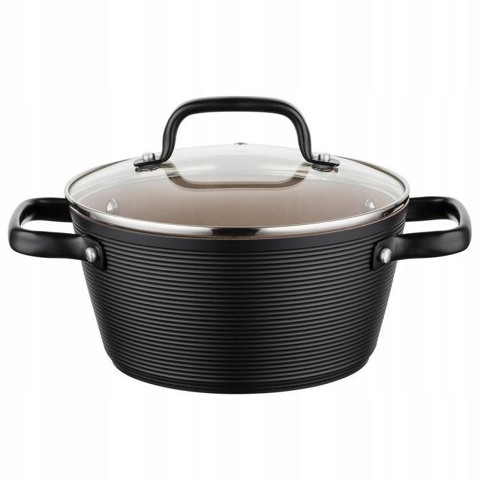 Каструля традиційна Florina Carina Black, 2,2 л