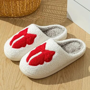 Теплі жіночі халапи-домашні тапочки TOPALL на зиму, пухнасті, антиковзаючі для жінок/чоловіків/унісекс (Bowred, 36/37 EU)