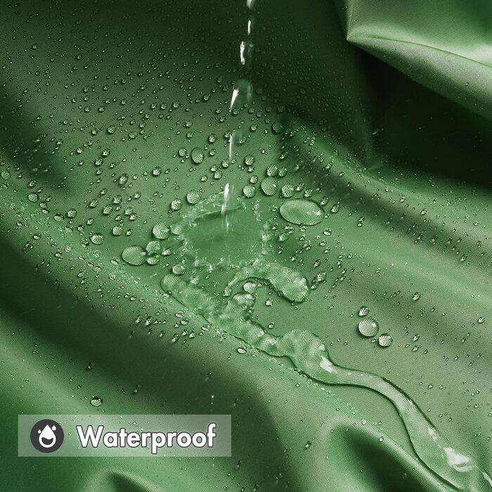 Шторка для душу MIULEE 180x200 см, зелена, водовідштовхувальна, антигрибкова, текстильна, для ванни та душу, з 12 кільцями