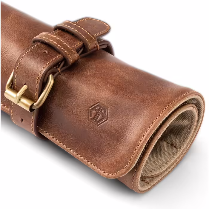 Chef's Knife Bag Leather - Genuine Leather Chef's Knife Roll Large – Knife Bag Chef's Knife Lockable - Chef's Bag Sam