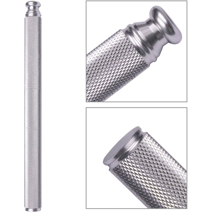 Aluminum alloy ice pick, stainless steel handle, knife with safety cover, ice tool, kitchen tool for restaurant, bar, home (silver)