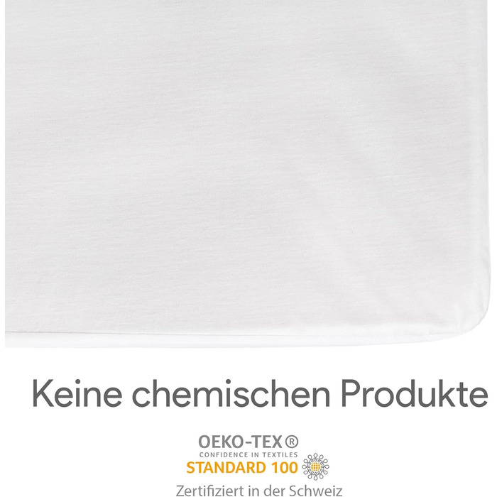 Mattress protector 140x200cm – 100% Bamboo Antibacterial and Anti-Allergic waterproof mattress cover 140x200 with optimal fit