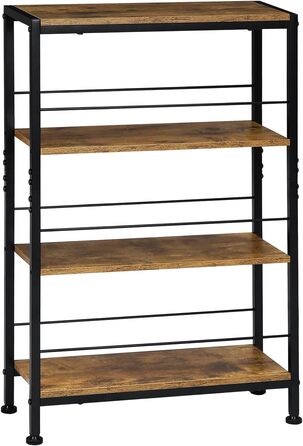 WOLTU 4-Tier Corner Shelf - White Oak & White Finish