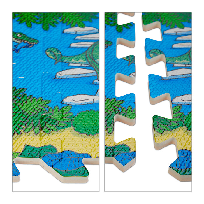 Relaxdays Dinosaur Puzzle Mat