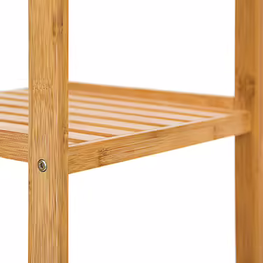 Relaxdays Bamboo Bathroom Shelf with 3 Shelves