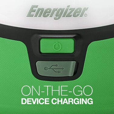 Energizer LED Camping Lantern, Vision Recharge Lantern for Camping, Hiking, Emergency, Green