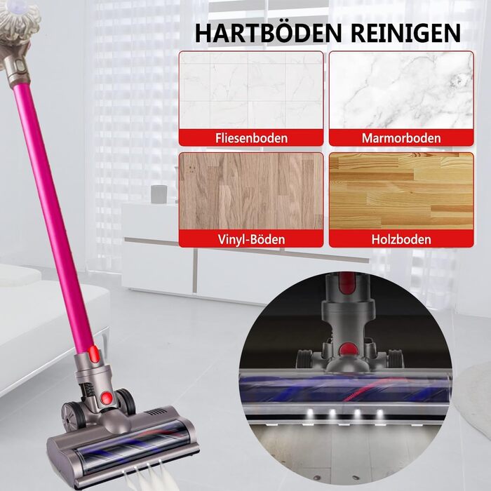 Електрична насадка для миття підлоги Dyson V11, V10, V8, V7, V15 - з баком та 6 змінними серветками (щітка)