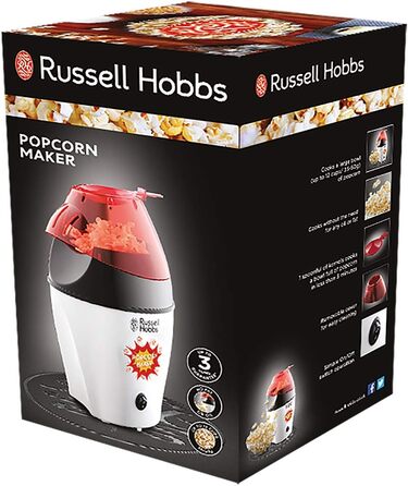Електрична млинниця Russell Hobbs Fiesta, Ø30 см, антипригарна поверхня, 1000 Вт, з лопаткою і розподілювачем тіста, для млинців, панкейків, буріто, тако