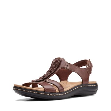 Босоніжки Clarks Laurieann Kay жіночі бежеві (38 EU) - шкіряні сандалі на плоскій підошві