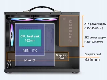 Корпус Cube Case PV100-CASE-B, чорний