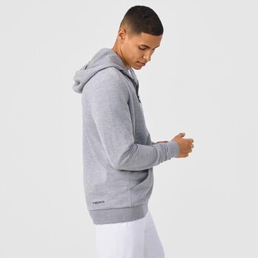 Чоловіча толстовка на молнії Head Club Original Hoodie Fz, сірий меланж, розмір 3XL