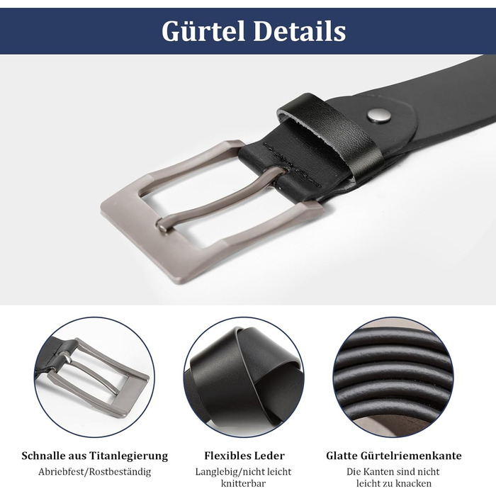 Чоловічий шкіряний ремінь J.Fée, ширина 35 мм, квадратна пряжка, срібна, чорний або коричневий, подарунок для чоловіків, довжина 110-130 см