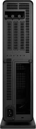 Корпус Fractal Design Ridge Black Mini-ITX для ігрового ПК з PCIe 4.0, 2 вентилятори 140мм PWM, USB Type-C