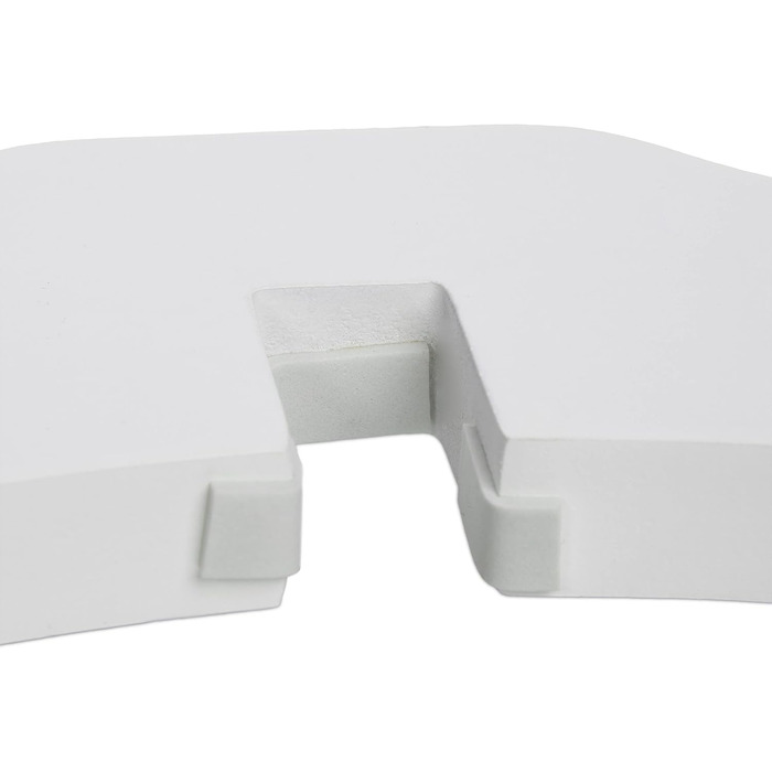 Захисне ворота Relaxdays для собак, 92x154 см, 3 елементи, біле, розкладне