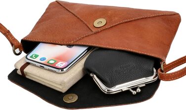 Сумка Gusti Leder Karisma Vintage – шкіряна сумка-листоноша коричневого кольору з магнітним закриттям та регульованим ремінцем