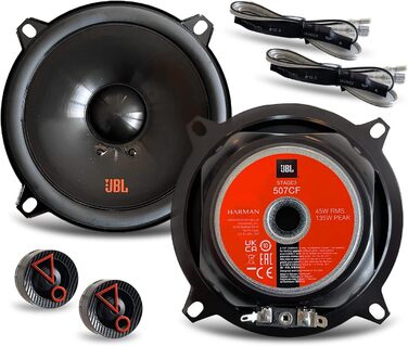 JBL Stage3 507CF автомобільні 2-смугові компоненти 135 Вт, 13 см, комплект динаміків Harman Kardon, без решітки, 3,25 см твіттер, чорний