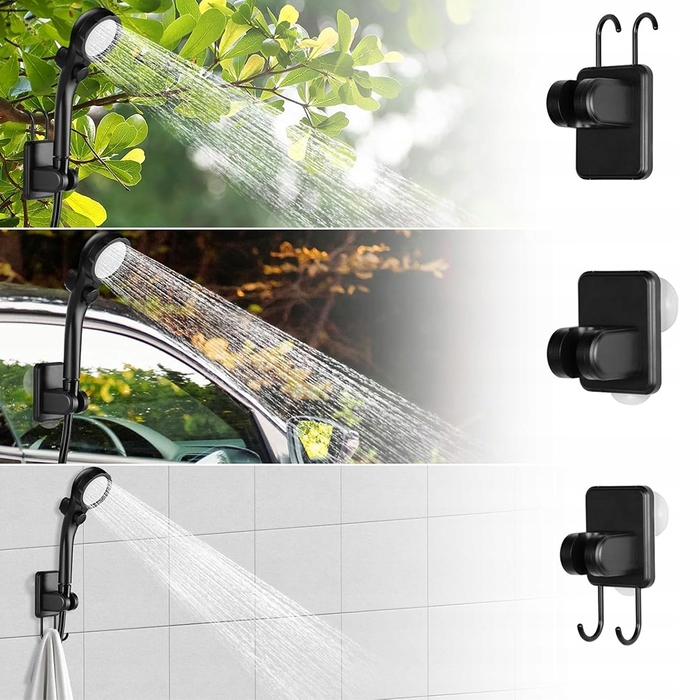 Кемпінговий душ 20Л з помпою, акумулятор 6000мАг, зарядка USB-C, шланг 2м