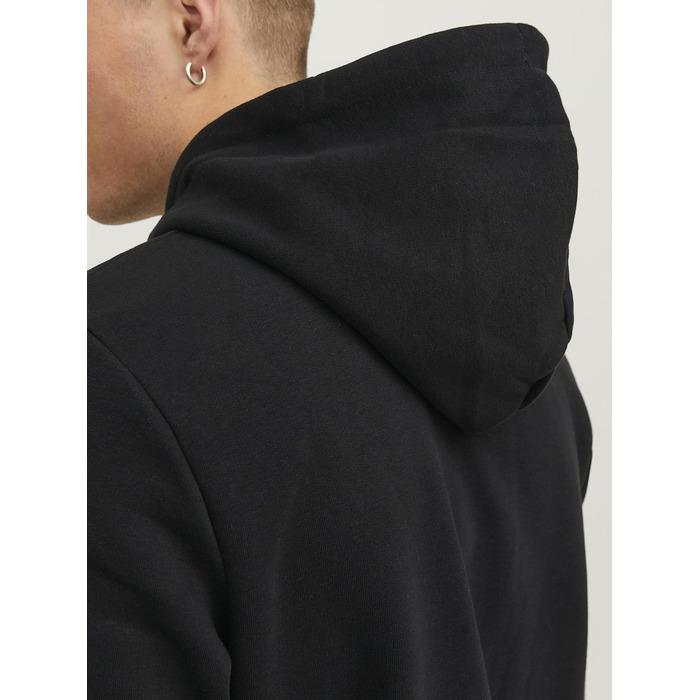 Чоловічий худі Jack & Jones з логотипом, чорний, розмір XL