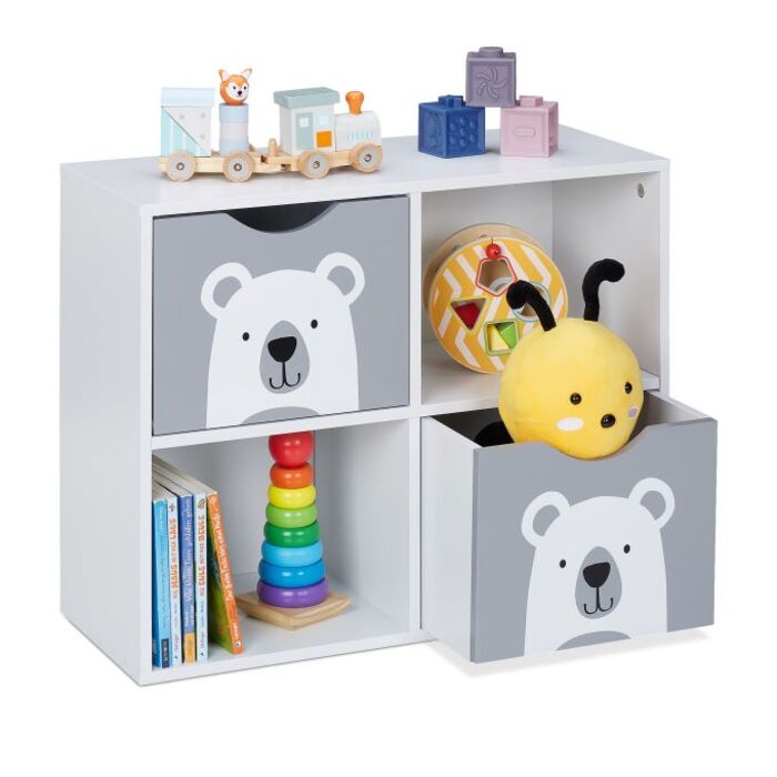 Relaxdays Children's Shelf Bear