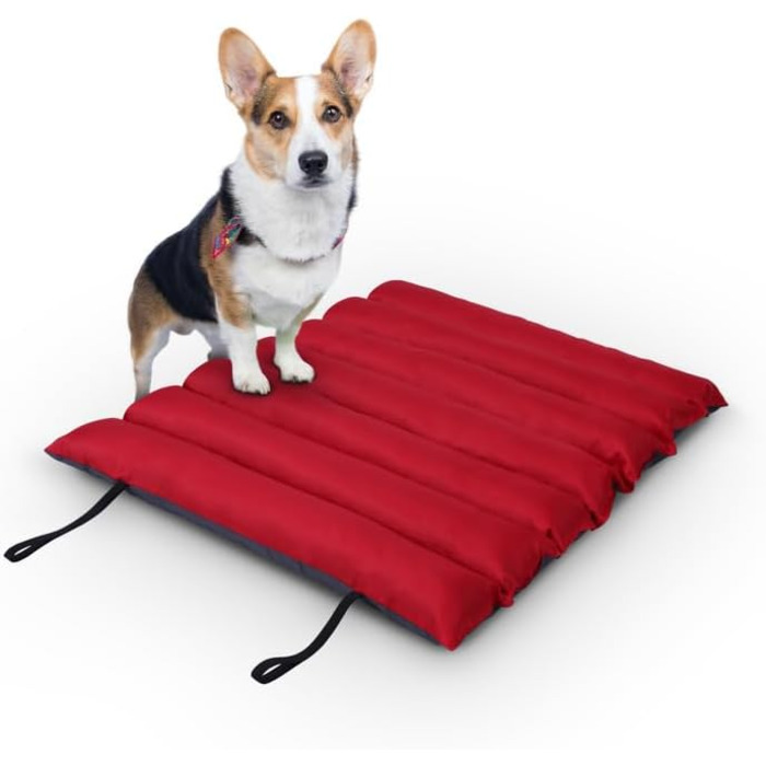 Килимок для собак Bestlivings 85x70 см - Outdoor - водовідштовхуючий та дихаючий - м'який лежак для собак - килимок для собак, що можна прати, для вулиці (Червоний)