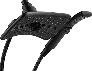 BRIGHT SHOWERS Dual Shower Head Combo Set, Handheld Shower Head, Rainfall Shower Head, Combo with Black Face, 152.4 cm (60 inch) Stainless Steel Shower Hose, (2.5 Gallon Per Minute, Oil Rubbed Bronze)