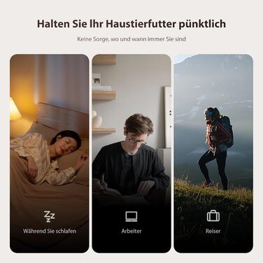 Автоматичний годівниця для котів та собак IMIPAW - програмований таймер, 3L, білий