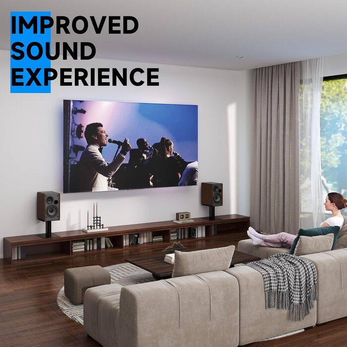 Підставка для колонки Suptek, 2 шт., чорний колір, 20 x 16.5 см, SDM003MB L-Schwarz