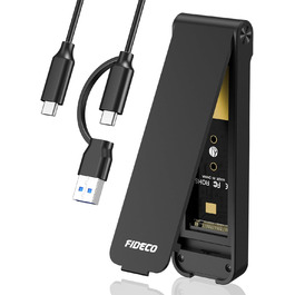 Корпус для SSD M.2 NVMe з USB 3.2 Gen 2 (10Gbps), адаптер для підключення SSD, без інструментів, підтримка UASP та Trim