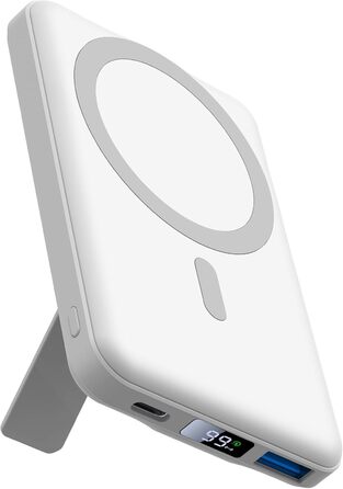 Powerbank AOGUERBE MagSafe 10000mAh з LED дисплеєм, PD 22.5W, для iPhone 17/16/15/14/13/12