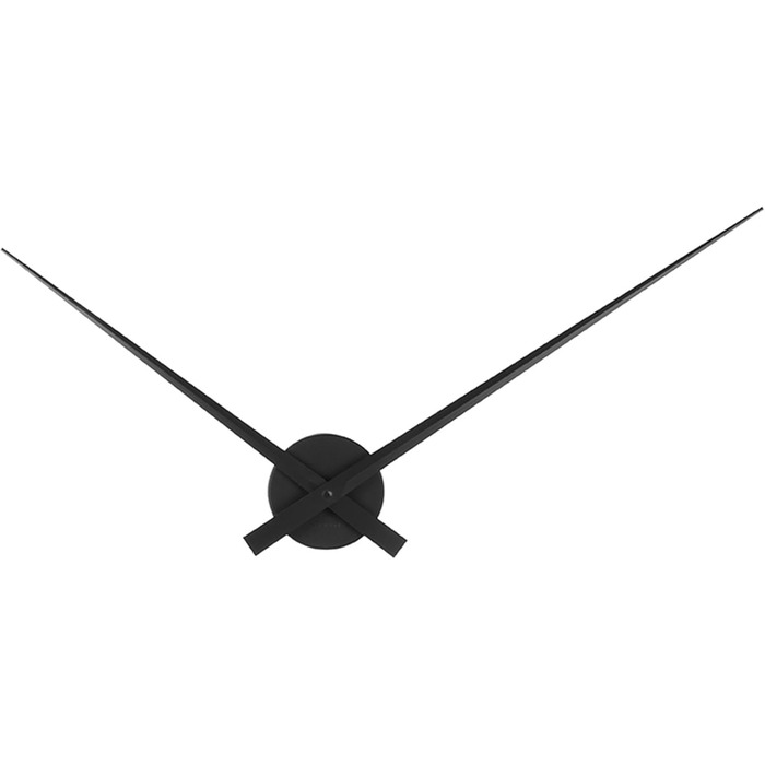 Karlsson Little Big Time Clock, Wall Clock, Aluminum, Black, One Size